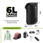 Ultralekki wodoodporny worek kompresyjny Qunature 63D Bikepacking 6L l 12L - brown - 8