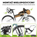 Ultralekki wodoodporny worek kompresyjny Qunature Bikepacking 6L lub 12L - khaki - 3