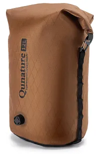 Ultralekki wodoodporny worek kompresyjny Qunature Bikepacking 6L lub 12L - brown