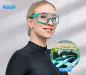Okulary sportowe Rockbros SP22BL - z fotochromem i wkładkami optycznymi, turskusowe - 10