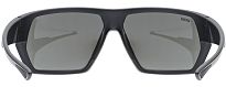 Okulary sportowe UVEX Sportstyle 238 - black matt / mirror silver - 3