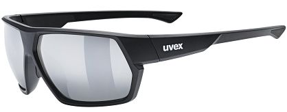 Okulary sportowe UVEX Sportstyle 238 - black matt / mirror silver
