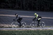 Lekko ocieplane spodnie rowerowe Rogelli TYRO, czarno-odblaskowo żółte roz. XL - 8