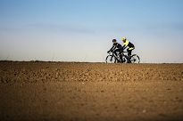 Lekko ocieplane spodnie rowerowe Rogelli TYRO, czarno-odblaskowo żółte - 9