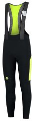 Lekko ocieplane spodnie rowerowe Rogelli TYRO, czarno-odblaskowo żółte roz. XL