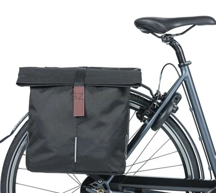 Sakwa miejska podwójna BASIL City Double Bag 32L MIK Ready - czarna