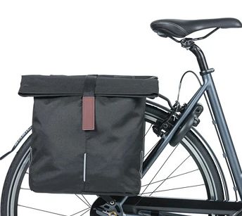 Sakwa miejska podwójna BASIL City Double Bag 32L MIK Ready - czarna