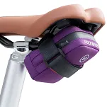 Mini torebka podsiodłowa Rockbros F006 z uchwytem na wkłady CO2 - purple - 3