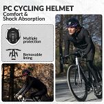 Kask rowerowy Rockbros ZK-077 z zintegrowanym oświetleniem 360°, black red - 26