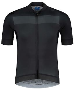 Koszulka kolarska Premium-  Rogelli PRIME, czarno-szara  - L