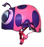 Kask dziecięcy juniorski RASKULLZ  GOOGLY LADY BUG pink  (48-52 cm) - 2