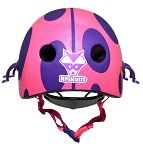 Kask dziecięcy juniorski RASKULLZ  GOOGLY LADY BUG pink  (48-52 cm) - 4
