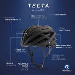 Ultralekki kask rowerowy Rogelli TECTA czarny - 25