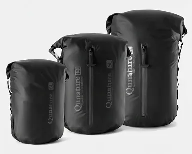 Ultralekki wodoodporny worek kompresyjny Qunature H54 black - 3L | 6L | 12L