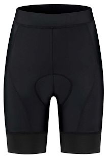 Damskie spodenki rowerowe Rogelli ESSENTIAL II z wkładką żelową, czarne S-XL