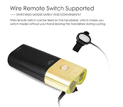 Lampka Gaciron V9D-1800 lm - golden edition - 8