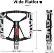 Pedały rowerowe Rockbros 37213071001 ze stopu aluminium - 6
