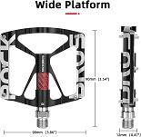 Pedały rowerowe Rockbros 37213071001 ze stopu aluminium - 6