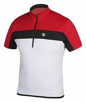Męska koszulka na rower Etape FACE - biały/czerwony rozm. M i XL