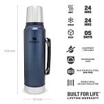Termos stalowy Stanley LEGENDARY CLASSIC 1L - Granatowy - 4