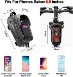 Torebka na telefon na górę ramy Rockbros B68 z pokrowcem - 6