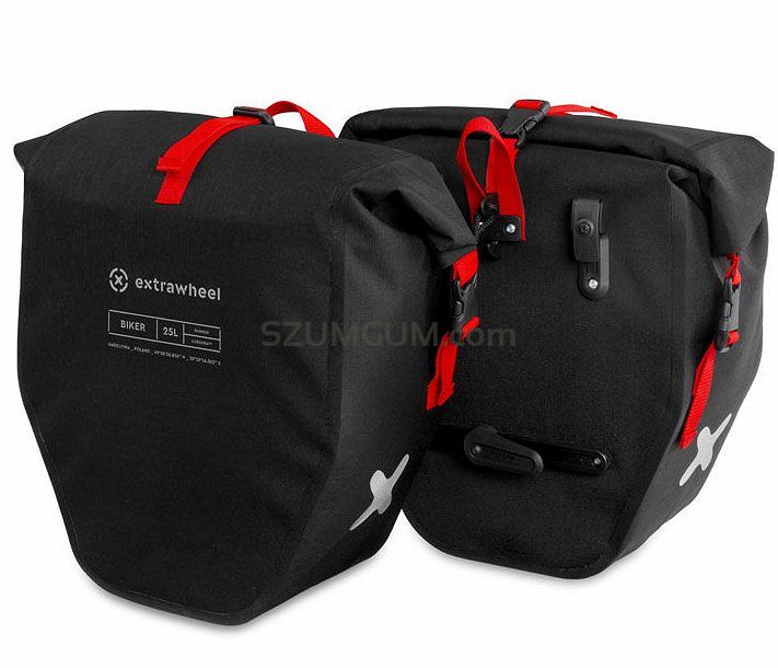 Sakwy rowerowe tylne Extrawheel Biker Premium Cordura 50 L black