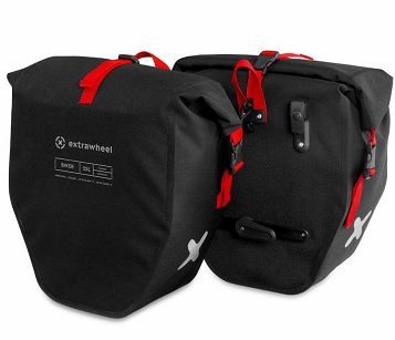 Sakwy rowerowe tylne Extrawheel Biker Premium Cordura 50 L black