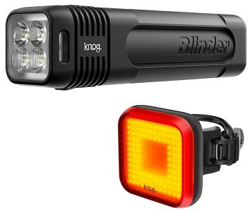 Zestaw lamp Knog Blinder Pro 900 + Blinder Square tył