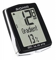 Licznik rowerowy bezprzewodowy Sigma 14.16 STS CAD z kadencją  z wysokosciomierzem