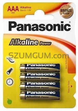 4 x bateria alkaliczna Panasonic R03 4 SZT. AAA