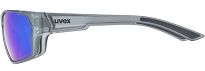 Okulary polaryzacyjne UVEX Sportstyle 233 Polavision - smoke matt / mirror blue - 4