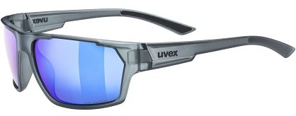 Okulary polaryzacyjne UVEX Sportstyle 233 Polavision - smoke matt / mirror blue