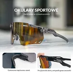 Okulary z fotochromem Rockbros SP323 - grafitowe - 4