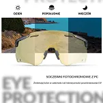 Okulary z fotochromem Rockbros SP323 - grafitowe - 3