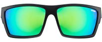 Okulary UVEX LGL 29 - black matt / mirror green - 2
