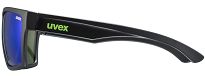 Okulary UVEX LGL 29 - black matt / mirror green - 4
