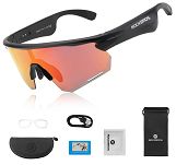 Okulary sportowe z polaryzacją i wbudowanymi głośnikami - Rockbros SP251 - lustrzane - 2