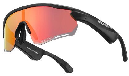 Okulary sportowe z polaryzacją i wbudowanymi głośnikami - Rockbros SP251 - lustrzane