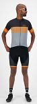 Aerodynamiczna koszulka rowerowa Rogelli BOOST, szaro-pomarańczowa 2XL - 3