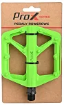 Pedały ProX Base 42 - nylonowe, oś boronowa, odblaski - zielone - 2