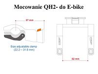 Uchwyt  QH2  na klik do toreb Iibera HB3 - HB4 - HB9 - 2