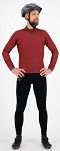Ocieplana bluza rowerowa Rogelli ESSENTIAL DWR, czerwona roz. M - 3