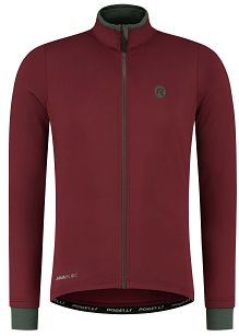 Ocieplana bluza rowerowa Rogelli ESSENTIAL DWR, czerwona roz. M