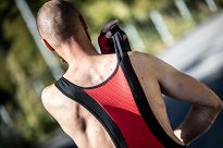 Spodenki na rower Rogelli TYRO, czarno-czerwone rozm M i 2XL - 4