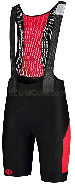 Spodenki na rower Rogelli TYRO, czarno-czerwone rozm M i 2XL