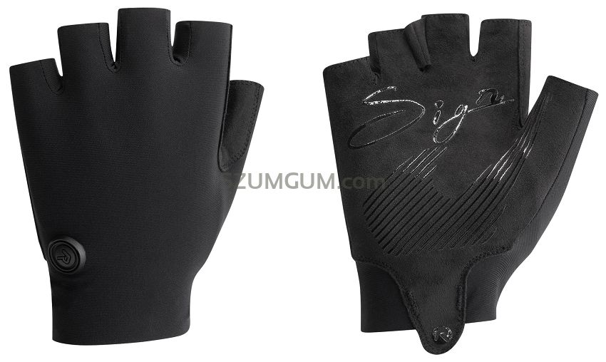 Rękawiczki rowerowe Rogelli SIGNATURE czarne
