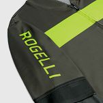 Koszulka kolarska z wysokiej jakości włókien Rogelli PRIME, khaki-odblaskowo żółty - 5