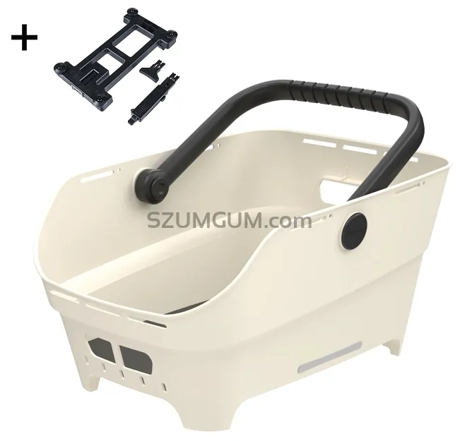 Kosz tylny Basil Cento Neo MIK - 21L - off-white