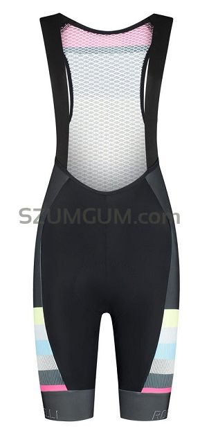 Damskie spodenki kolarskie Rogelli IMPRESS II z żelową wkładką - multicolor