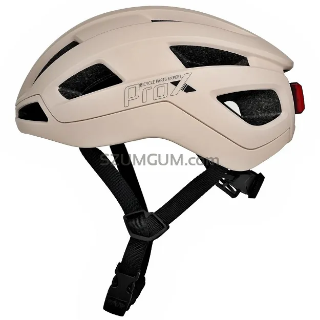 Uniwersalny kask rowerowy Prox Magneto Led - jasny beż